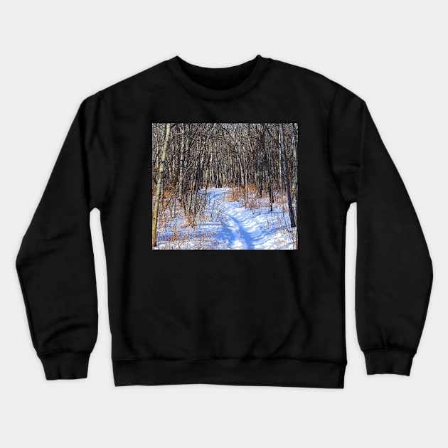 Deer trail through the bush Crewneck Sweatshirt by CanadianWild418